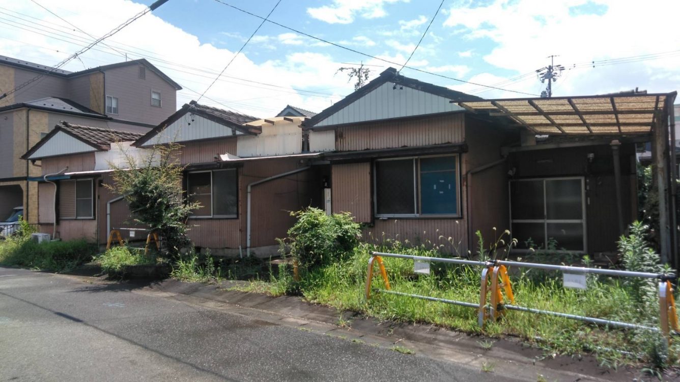 木造セメント瓦葺平屋建長屋解体工事 一宮市地内 愛知県で家屋 住宅の解体と取り壊し 株式会社カイタック