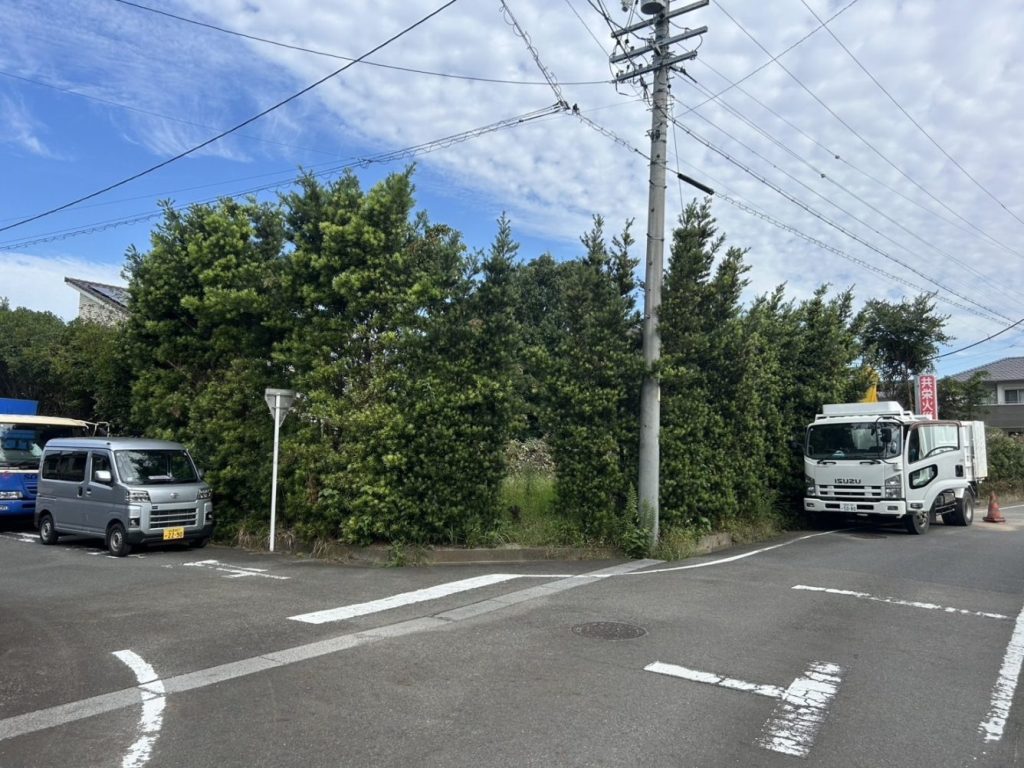 樹木撤去工事・稲沢市地内